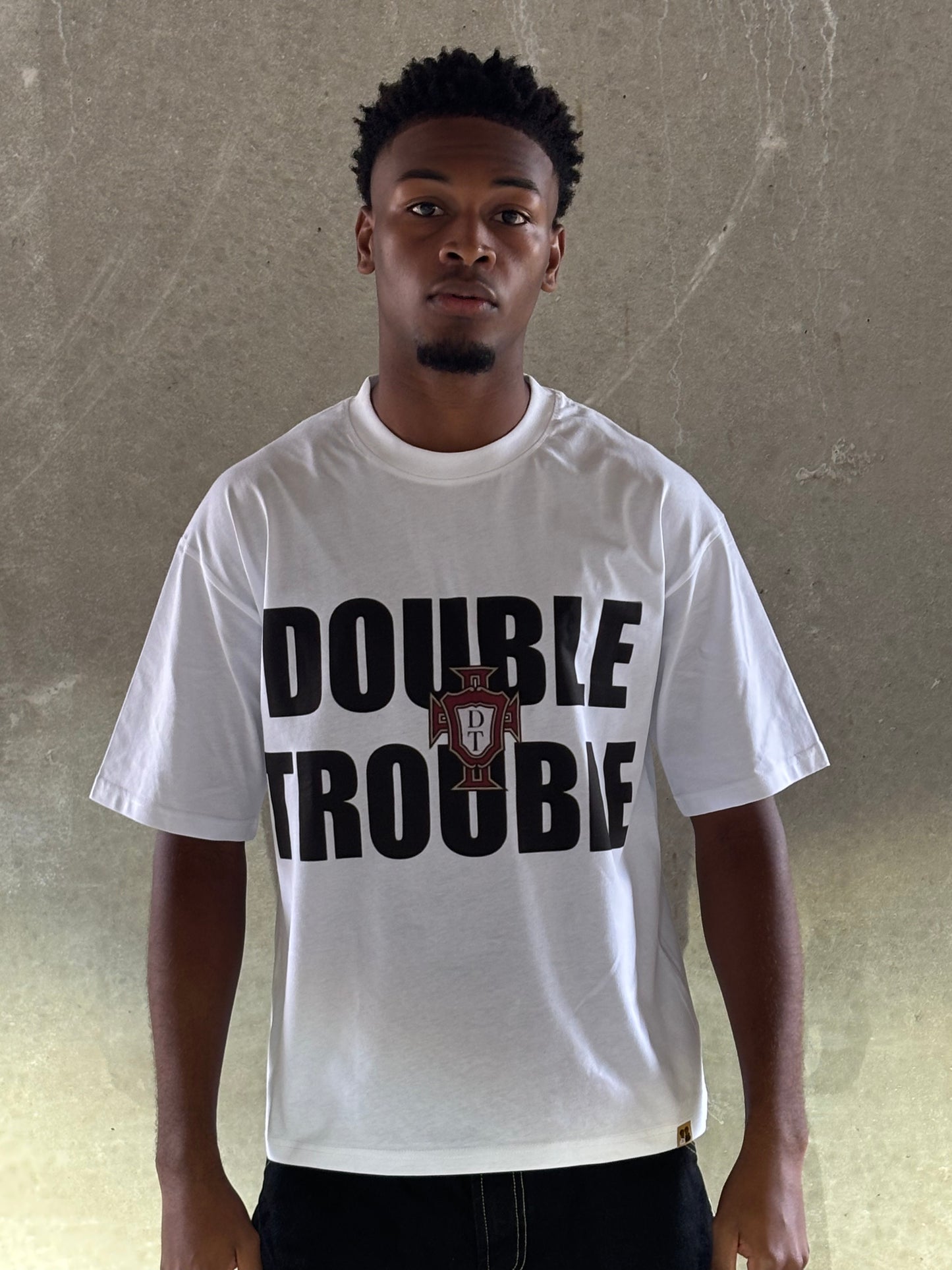 White Double Trouble T-Shirt